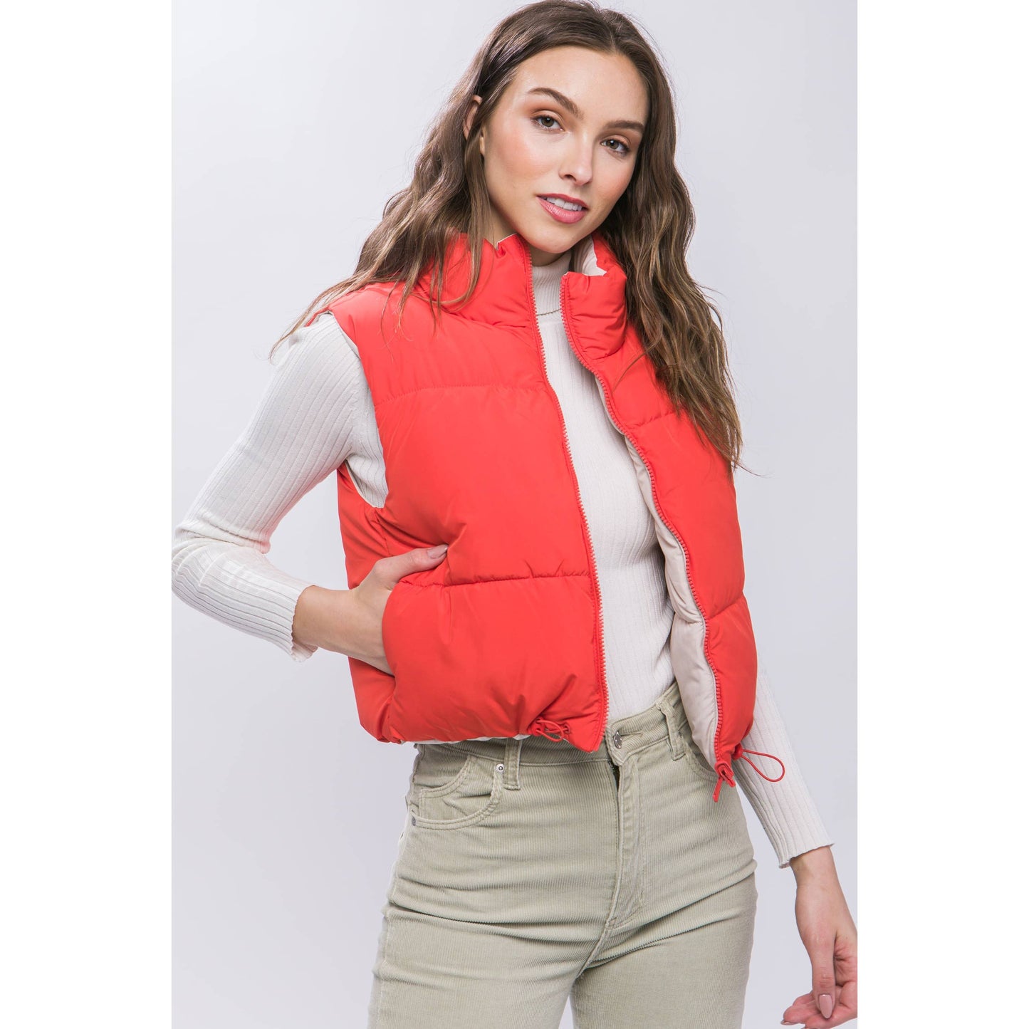 Reversible Vest- Green, Coral or Blue