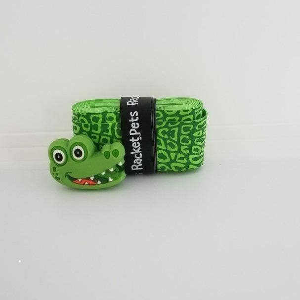Alligator Green Tennis Overgrip Tape and Matching Shock Abso
