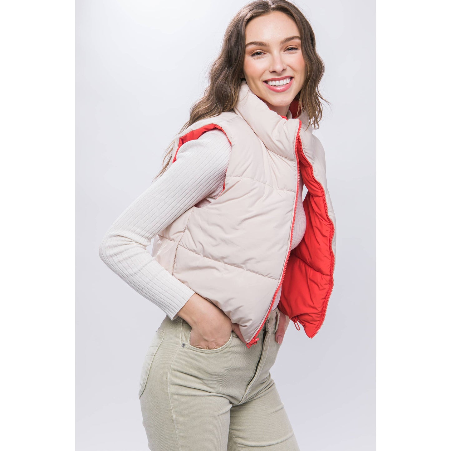 Reversible Vest- Green, Coral or Blue