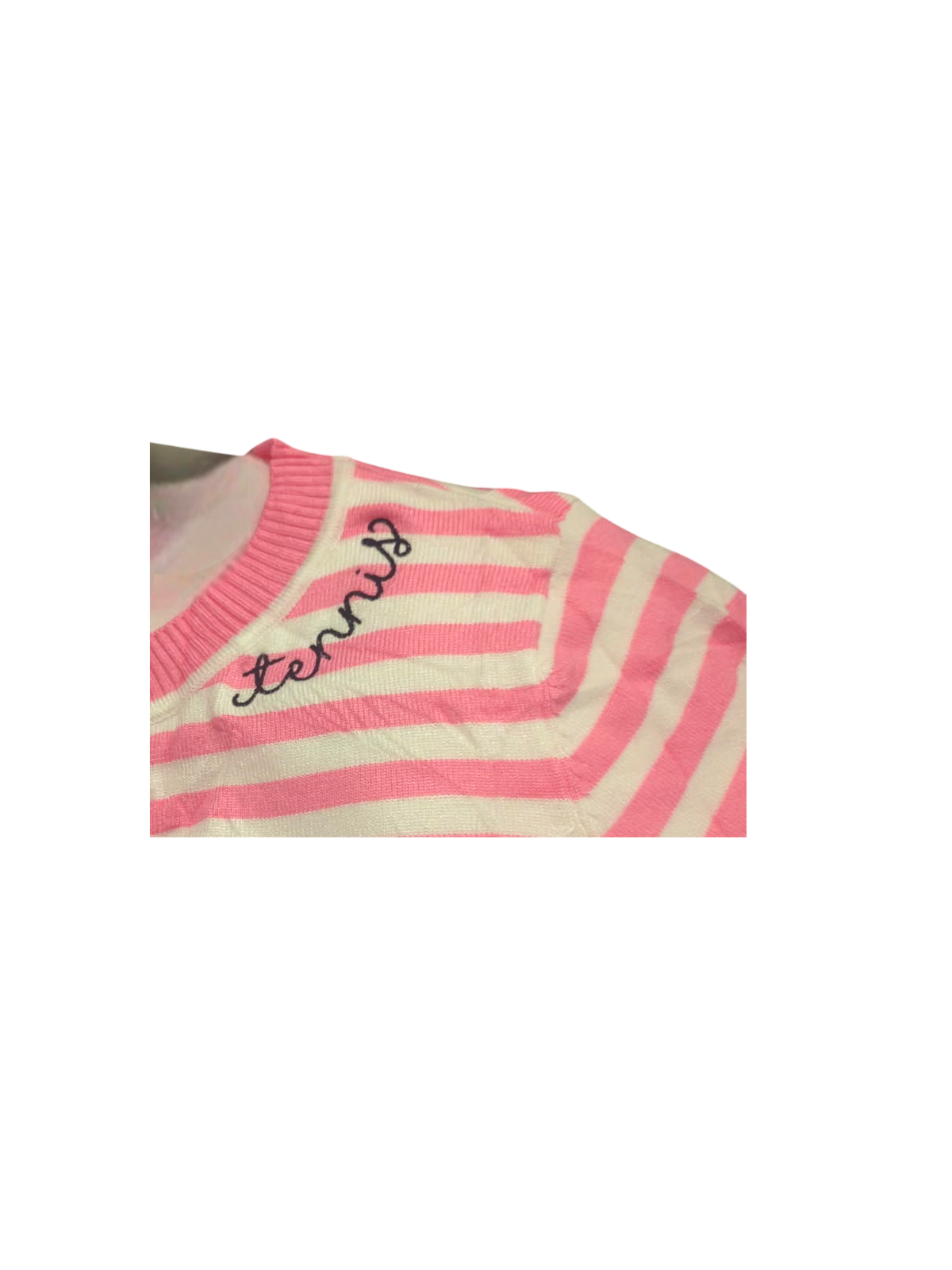 Round Collar Stripe Vintage Sweater DPS2717