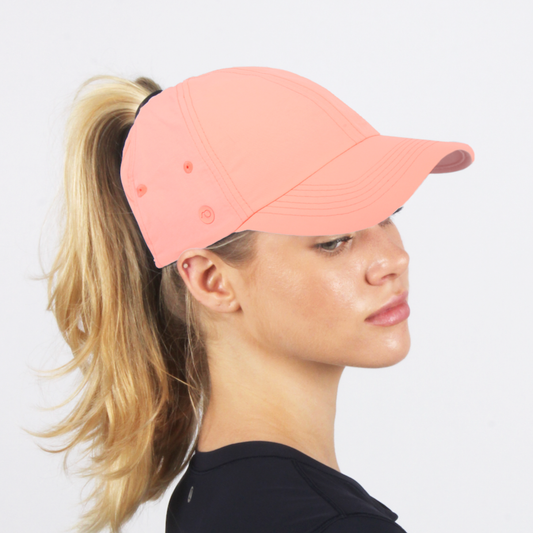 Nia Nylon Ponyflo® Active Ponytail Cap