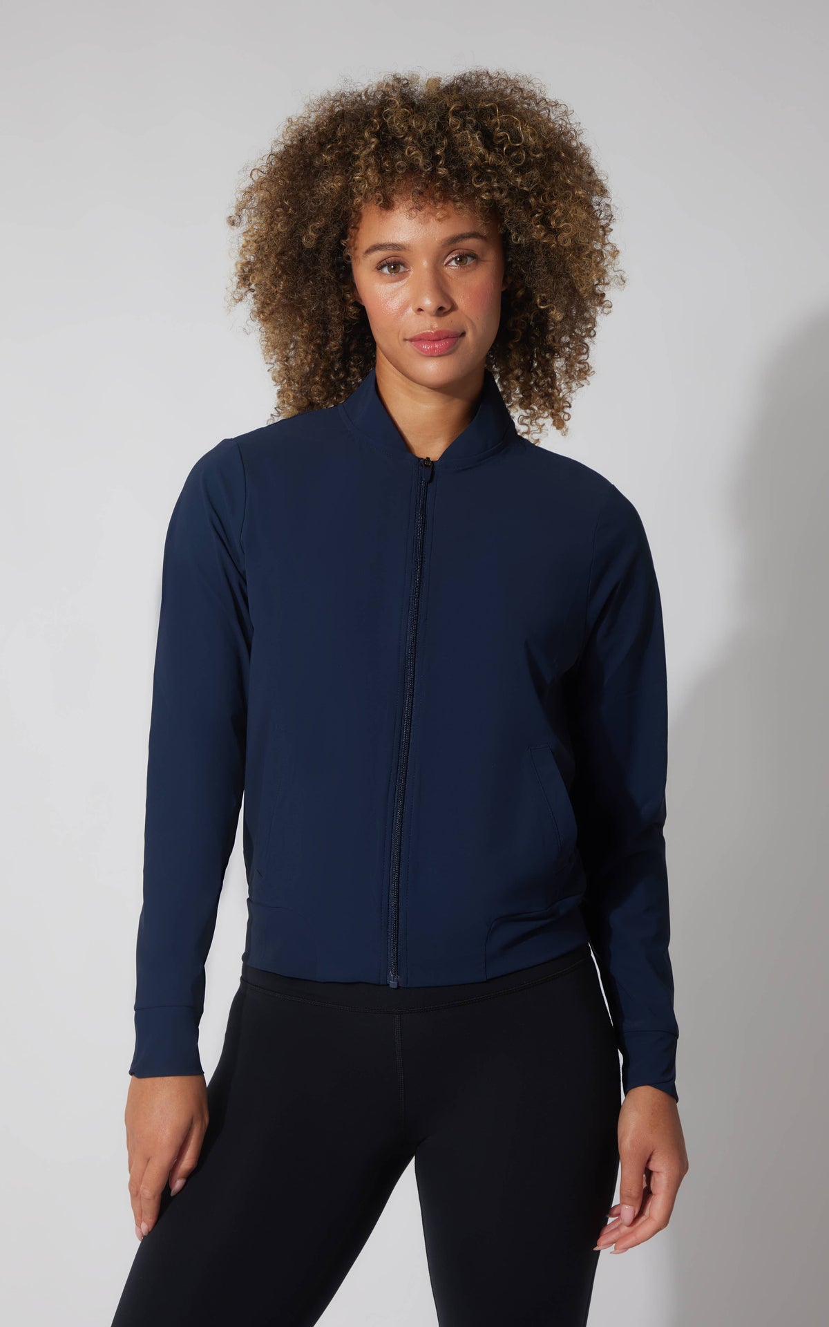 90 Degree by Reflex Women's Full Zip Bomber Jacket