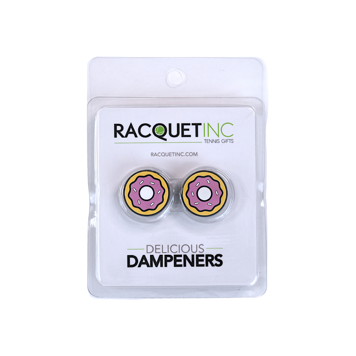 Delicious Dampeners - (2-Pack) Donut - Food Tennis Vibration Dampener