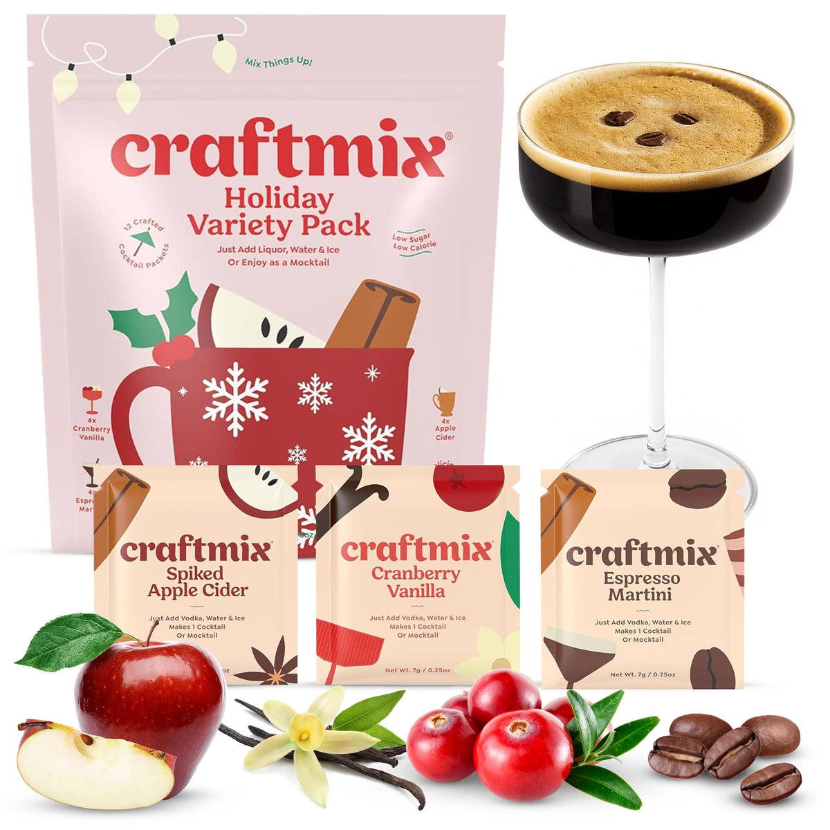 Seasonal Variety Pack Cocktail Mixers - 12 Serving Multipack