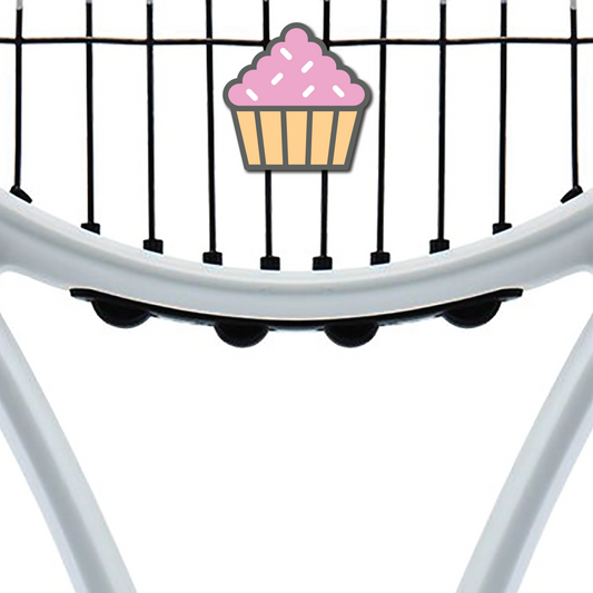 Delicious Dampeners - (2-Pack) Cupcake - Food Tennis Vibration Dampener