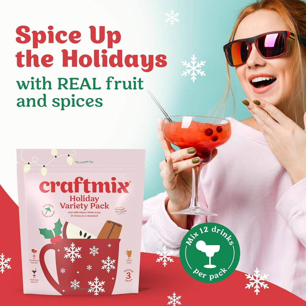 Seasonal Variety Pack Cocktail Mixers - 12 Serving Multipack