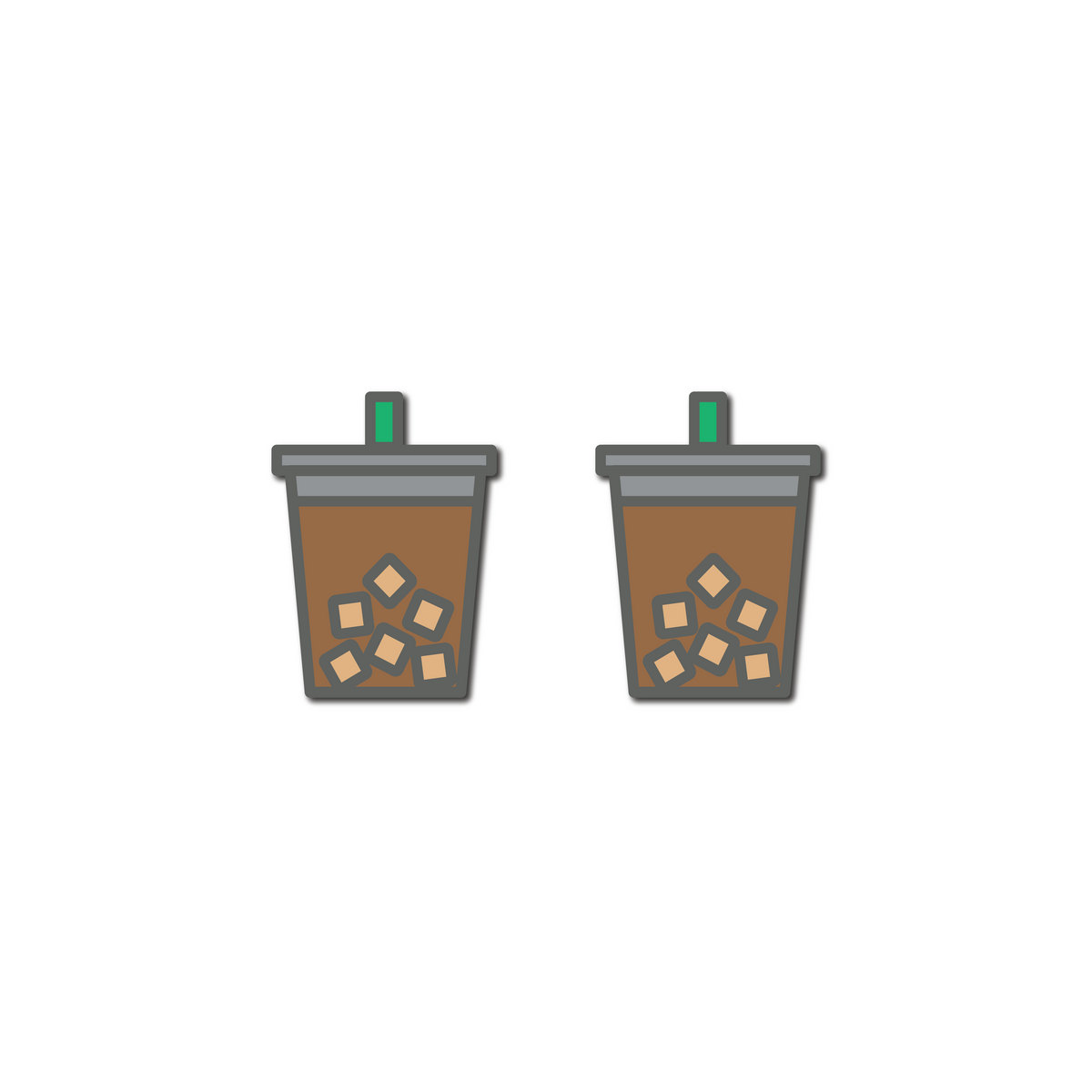Delicious Dampeners - (2-Pack) Iced Coffee - Food Tennis Vibration Dampener