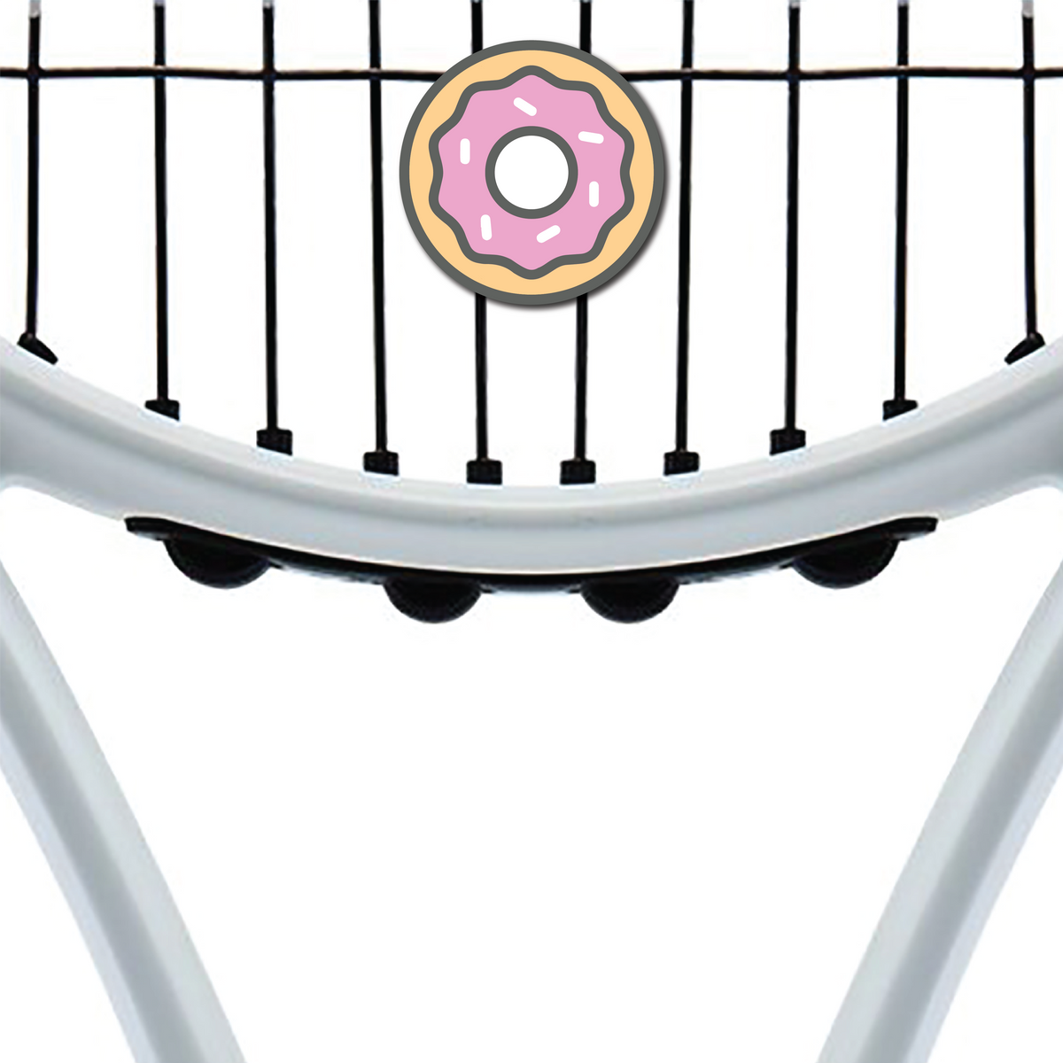Delicious Dampeners - (2-Pack) Donut - Food Tennis Vibration Dampener