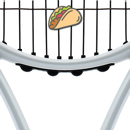 Delicious Dampeners - (2-Pack) Taco - Food Tennis Vibration Dampener