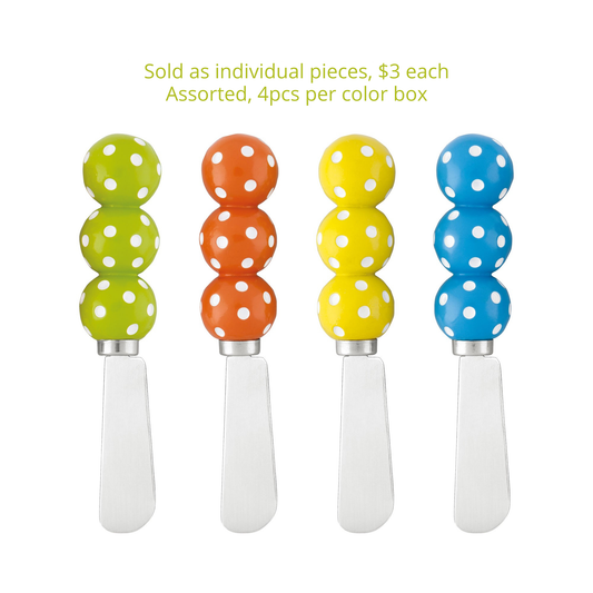 Pickle Balls Polyresin Cheese Spreader