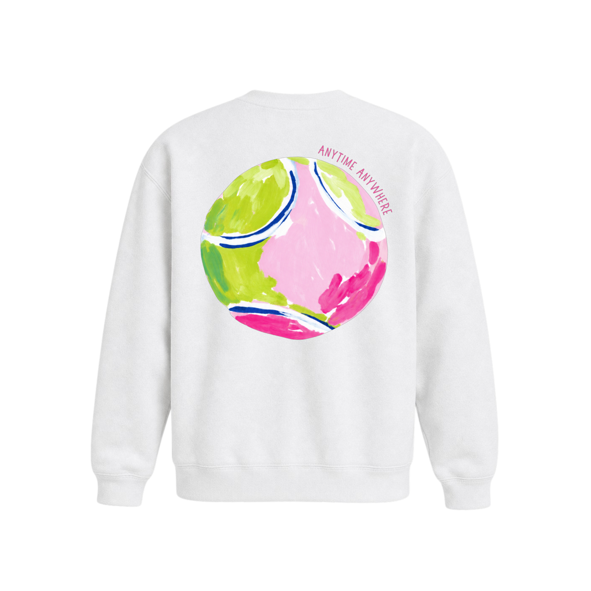 Tennis Sweatshirt- Tennis Ball- back design