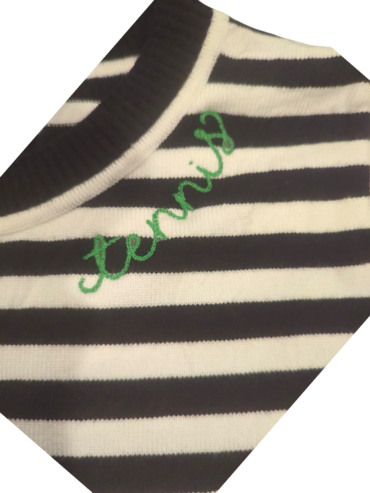 Round Collar Stripe Vintage Sweater DPS2717