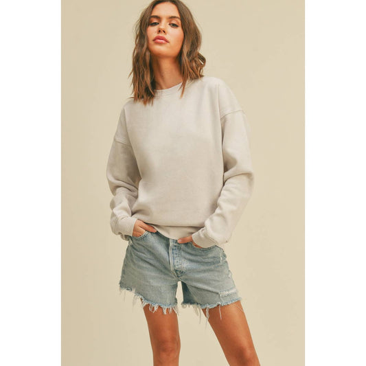 "I'm nicer after tennis"-Sweatshirt- Light tan