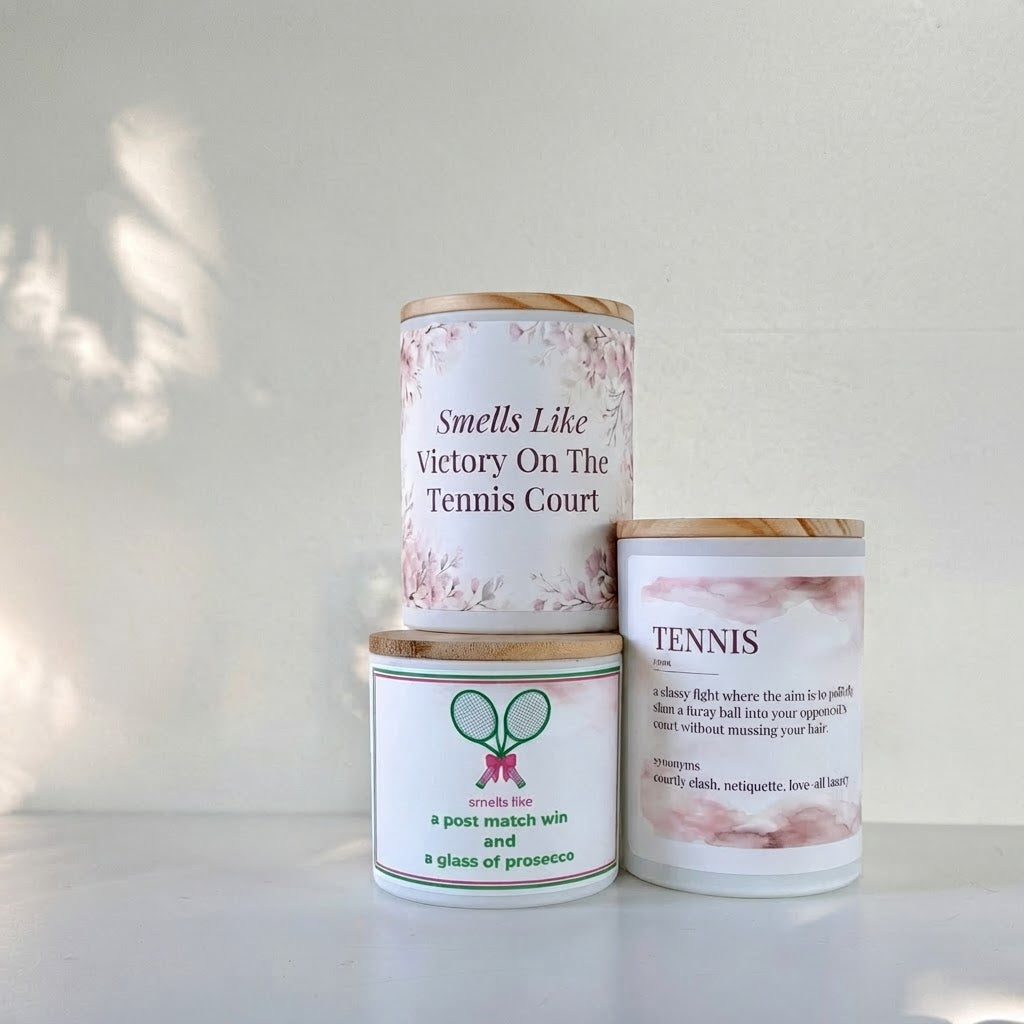 Tennis Themed Candles