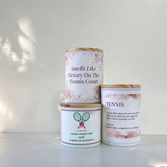 Tennis Themed Candles