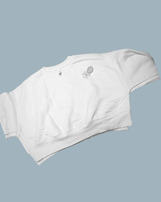 Casually Athletic Sweatshirt-white