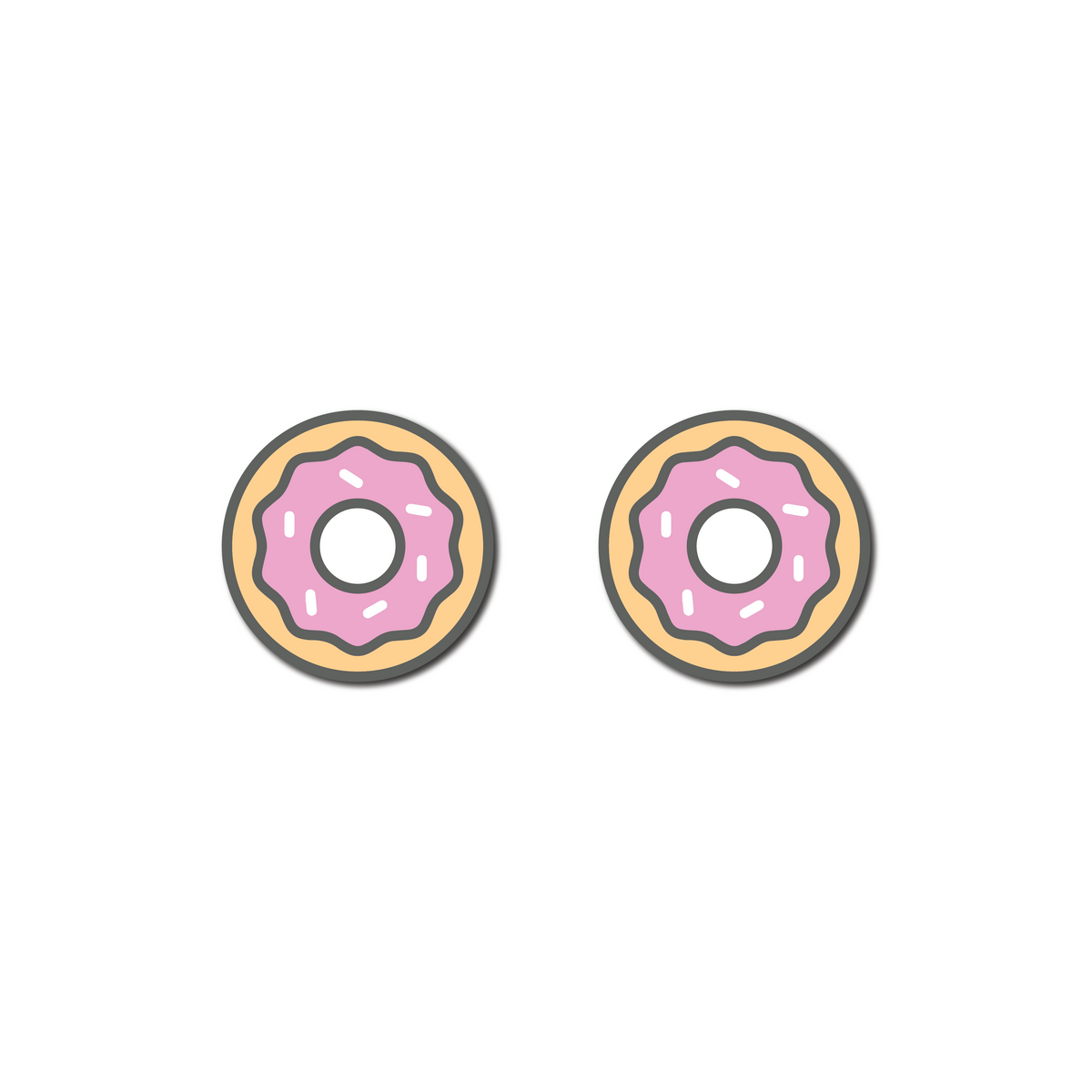 Delicious Dampeners - (2-Pack) Donut - Food Tennis Vibration Dampener