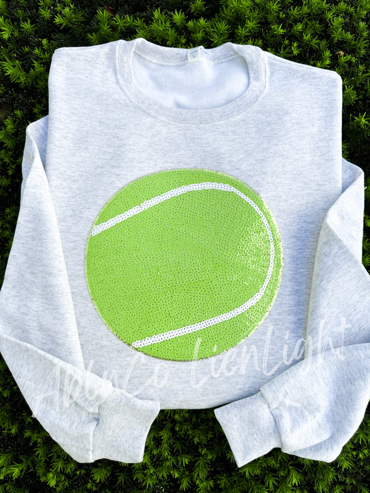 Big Sequin Tennis Patch Game Day Apparel Chenille Patch