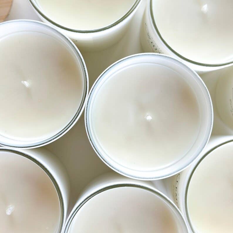Tonka Vanilla White Label Candle - Customizable Clean Burn