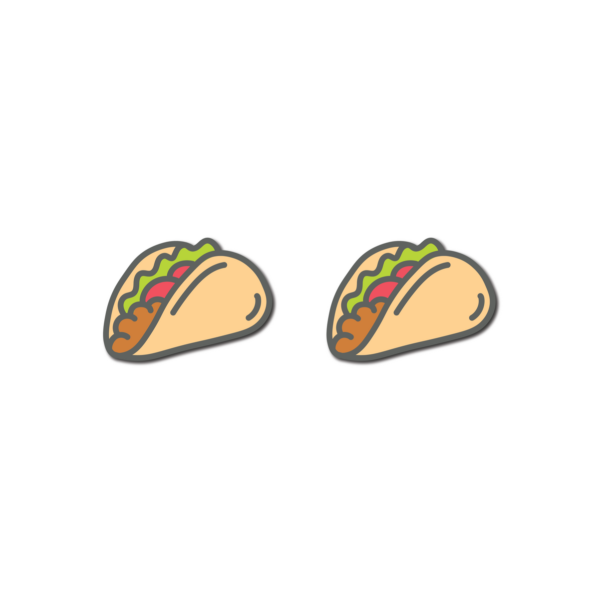 Delicious Dampeners - (2-Pack) Taco - Food Tennis Vibration Dampener